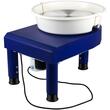 Roata de olarit profesionala electrica, cu pedala, 450 W, diametru placa 35 cm, picioare telescopice, 0-300 rpm