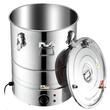 Cazan pentru distilat alcool, Inox, Capacitate 30 l, manometru, termometru, pompa apa, distilare electrica integrata 1800 W