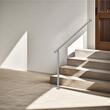 Balustrada inox, 4-5 trepte Vivatechnix, 1200 x 80 x 923 mm, Unghi reglabil 0° - 60°, accesorii prindere