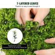 Set 2 plante artificiale, Dimensiuni 350x559 mm, Verde/Maro, PE si lemn