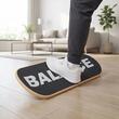Placa de echilibru oscilanta, Lemn multistrat, max 200 kg, Negru, reabilitare, yoga si pilates, 700 x 240 x 95 mm