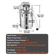 Cazan pentru distilat alcool, Inox, Capacitate 30 l, manometru, termometru, pompa apa, distilare electrica integrata 1800 W