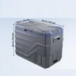 Frigider auto cu compresor, 45 l, 2 x zona racire, 618 x 376 x 514 mm, 12/24 V DC, 110-240 V AC, -20 ℃ pana la 20 ℃, Bluetooth, 60 W, USB