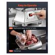 Masina profesionala de tocat carne, 750 W, 2 x site, 3 x Accesoriu carnati, Inox, Motor fara perii, 4.2 kg/min