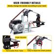 Slefuitor profesional de banc cu banda, 1500 W, 0-2800 rpm, masa reglabila, Otel