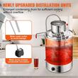 Cazan pentru distilat alcool, Inox, Capacitate 30 l, manometru, termometru, pompa apa, distilare electrica integrata 1800 W