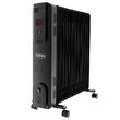 Calorifer electric cu ulei, Negru, Telecomanda, 13 elementi, 3 trepte de putere 1000W / 1500W / 2500W, Led, 4 x roti