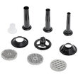 Masina de tocat carne cu accesorii carnati si Kebbe, 1600 W, Negru/Gri, 3 site, 2 kg/min