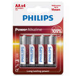 Set 6 baterii alcaline Philips Power, AA, marime LR06, 1.5 V