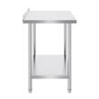 Masa de lucru Inox, pentru preparare alimente, 610x914x914 mm, 1 x rafturi