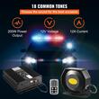 Kit alarma cu microfon pentru auto, 200 W, 125 dB, 18 x tonuri, 12 V DC, difuzor PA