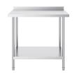 Masa de lucru Inox, pentru preparare alimente, 610x914x914 mm, 1 x rafturi