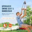 Set tiroliana lungime 20 m, capacitate max 250 kg, cablu, scaun