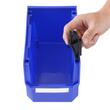 Set 12 cutii pentru organizare accesorii, Stivuibile, cleme incluse, Albastru/Rosu, 276 x 139 x 128 mm