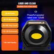 Kit alarma cu microfon pentru auto, 200 W, 125 dB, 18 x tonuri, 12 V DC, difuzor PA