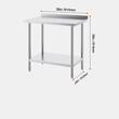 Masa de lucru Inox, pentru preparare alimente, 610x914x914 mm, 1 x rafturi