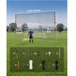 Poarta de antrenament fotbal, 2 x cosuri tinta, 2.7 m x 1.5 m, stalpi otel si plasa