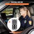Kit alarma cu microfon pentru auto, 200 W, 125 dB, 18 x tonuri, 12 V DC, difuzor PA