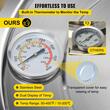 Cazan pentru distilat alcool, Inox/Cupru, Capacitate 19 l, manometru, termometru incorporat