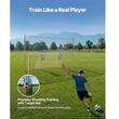Poarta de antrenament fotbal, 2 x cosuri tinta, 4.84 x 2.12 m, stalpi otel si plasa