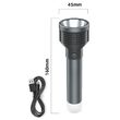 Lanterna led cu acumulator, Philips 100 lm, raza 60 m, Aluminiu, 3 W