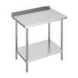 Masa de lucru Inox, pentru preparare alimente, 610x914x914 mm, 1 x rafturi