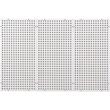 Organizator de perete, Otel, carlige si rafturi, pentru scule, 3 x paneluri, dimensiune totala 1219 x 814 mm, max 225 kg
