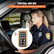 Kit alarma cu microfon pentru auto, 400 W, 135 dB, 8 x tonuri, 12 V DC, 2 x difuzor PA
