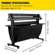Plotter de taiat vinil, Latime taiere 1350mm, viteza de taiere 800 mm/s, Compatibilitate Windows