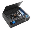 Caseta pentru 2 x pistoale si 2 x incarcatoare, Otel, Iluminare automata, Bluetooth, cheie, cifru, amprenta