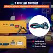 Kit alarma cu microfon pentru auto, 400 W, 135 dB, 8 x tonuri, 12 V DC, 2 x difuzor PA