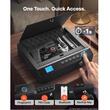 Caseta pentru 2 x pistoale si 2 x incarcatoare, Otel, Iluminare automata, Bluetooth, cheie, cifru, amprenta