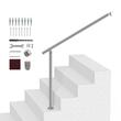 Balustrada inox, 3-4 trepte Vivatechnix, 1035 x 80 x 923 mm, Unghi reglabil 0° - 60°, accesorii prindere