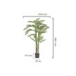 Palmier artificial, Inaltime 2 m, Verde/Maro, PE si Inox