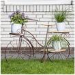 Suport pentru flori in forma de bicicleta Vintage, 5 rafturi, dimensiune 92x46x65 cm
