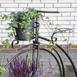 Suport pentru flori in forma de bicicleta Vintage, 3 rafturi, dimensiune 100x38x96 cm