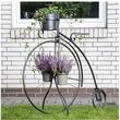 Suport pentru flori in forma de bicicleta Vintage, 3 rafturi, dimensiune 100x38x96 cm