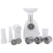 Masina de tocat carne cu accesorii carnati 1500 W, Alb, 3 site, 2 viteze, accesoriu de ras