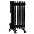 Calorifer electric cu ulei, Camry Negru, Telecomanda, 7 elementi, 3 trepte de putere 600W / 900W / 1500W