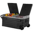 Frigider auto cu compresor, 95 l, 2 x zona racire, 1005 x 571 x 465 mm, 12/24 V DC, 110-240 V AC, -20 ℃ pana la 20 ℃, Bluetooth, 80 W, tip troller, 2 x roti