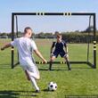 Poarta de fotbal 3 x 2 m, Portabila, tarusi fixare, plasa, stalpi otel