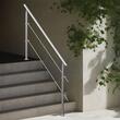Balustrada inox, 5-6 trepte Vivatechnix, 1800 x 104 x 1060 mm, Unghi reglabil 0° - 45°, accesorii prindere