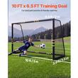 Poarta de fotbal 3 x 2 m, Portabila, tarusi fixare, plasa, stalpi otel