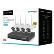 Kit 4 camere de supraveghere, Linux, Port-uri RJ-45, USB, Raza diode IR 30 m, IP66, max 4 TB