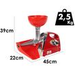 Presa electrica pentru stors rosii Palumbo Pavi SKUIZ7I, motor cu inductie 600W, capacitate 70Kg/h
