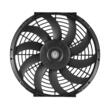 Ventilator cu panou solar pentru mansarda, Aluminiu, Termostat reglabil, Φ340 x 70 mm, Negru, 45 W