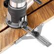Masina de frezat 710 W, 6 x viteza variabila, 13000-33000 rpm, Adancime max baza inclinata 35 mm