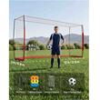 Poarta de fotbal 3.6 x 1.8 m, Portabila si pliabila, tarusi fixare, plasa, stalpi fibra de sticla, Portocaliu