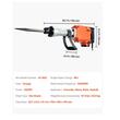 Ciocan demolator 2200 W, Maner reglabil, Cutie transport, 1400 bpm, 66 J, prindere HEX, 5 x dalti
