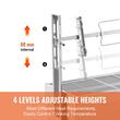 Gratar pe carbune cu rotisor electric 52W, Otel Inoxidabil, inaltime de gatit reglabila, 1310x435x1158 mm, 4 roti blocabile